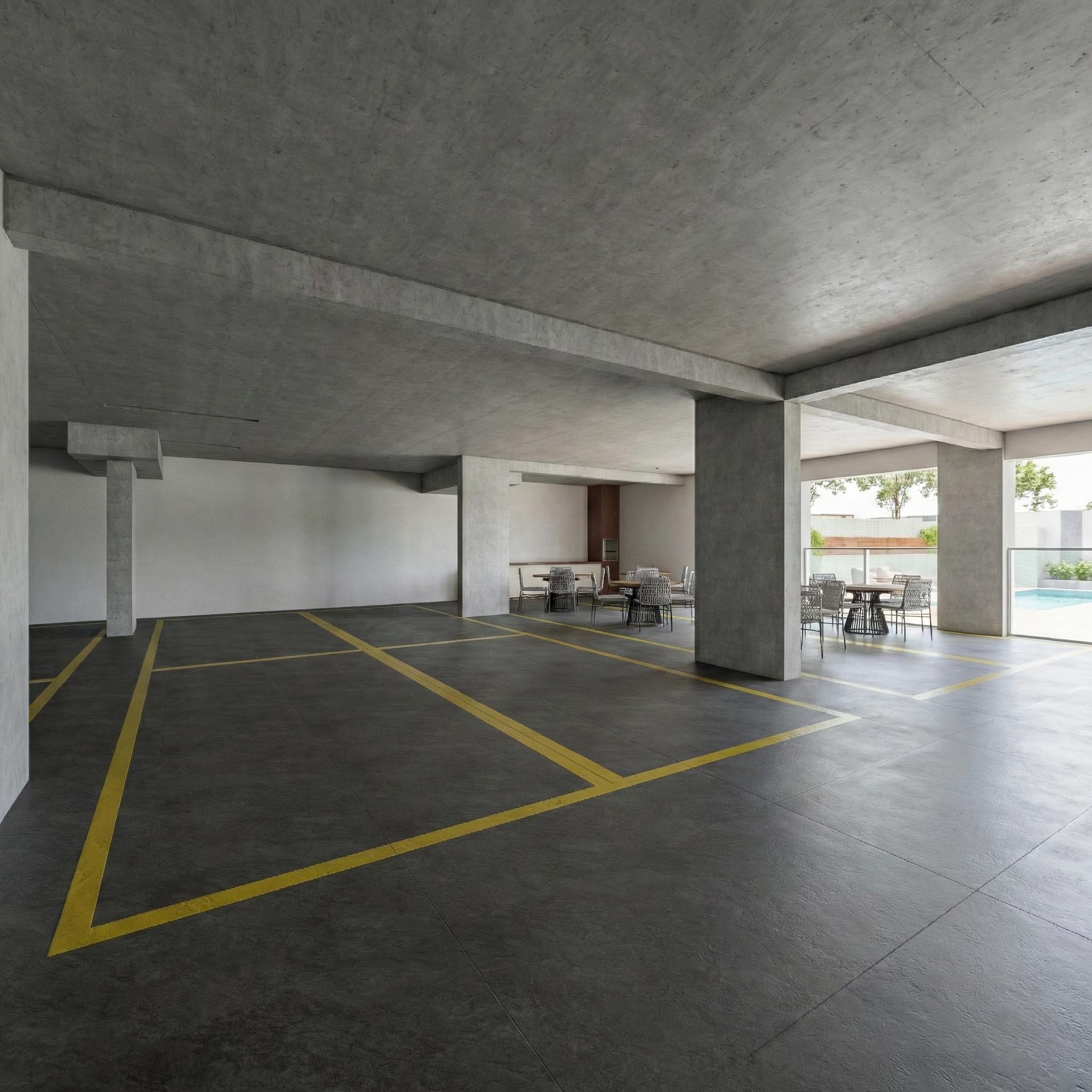 Perspectiva da garagem