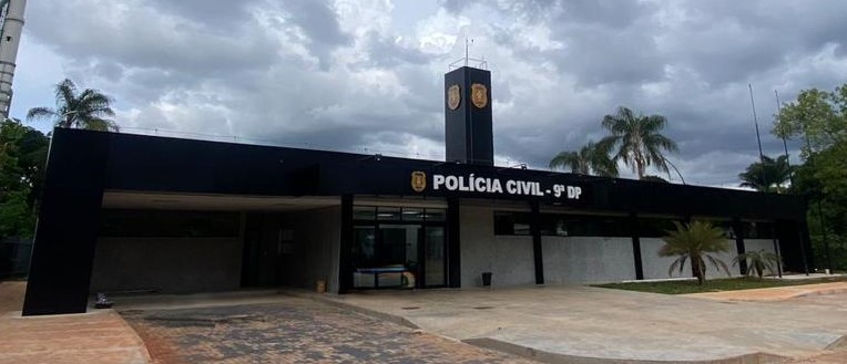 Fachada da 9ª Delegacia de Polícia Civil